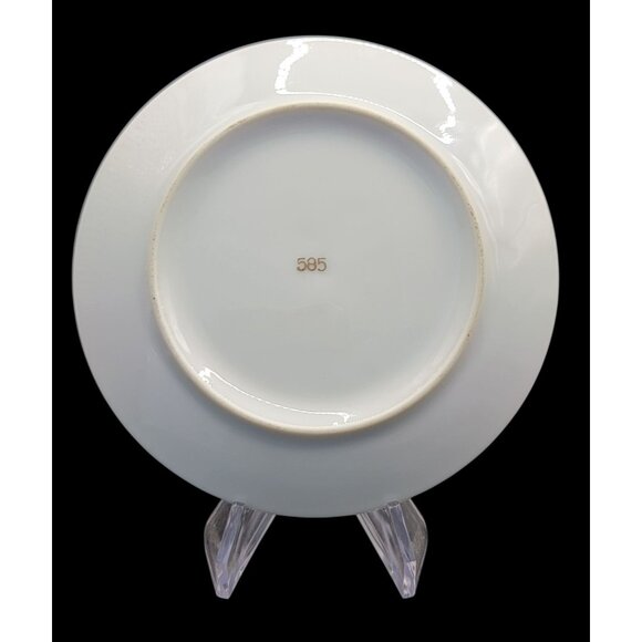 Vintage EW Japan 585 Victorian Porcelain Demitasse Cup & Saucer Set w/ Gold Trim - Picture 10 of 13